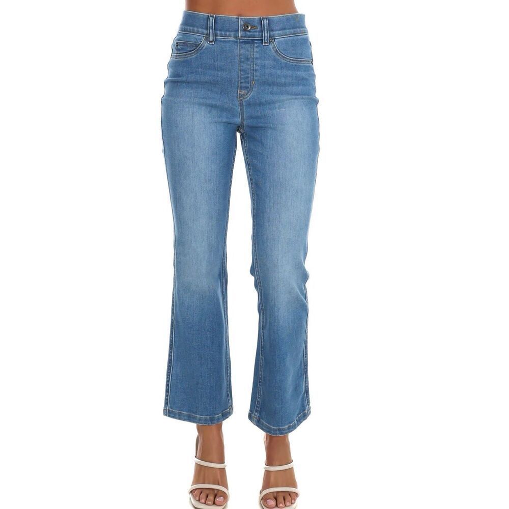 NWOT SPANX kick flare jeans, XL $118 E4 - Picture 2 of 8